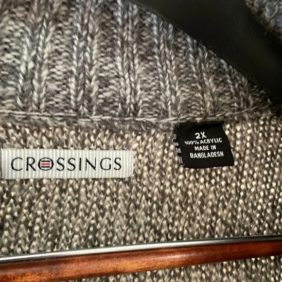 😁 Crossings Mens Zip-front Cardigan 😁 - Picture 7 of 8